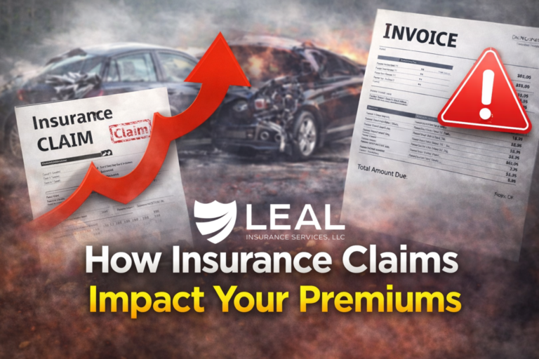 How insurance claims impact premiums including claim severity, frequency, and claim type explained for Texas drivers and homeowners
